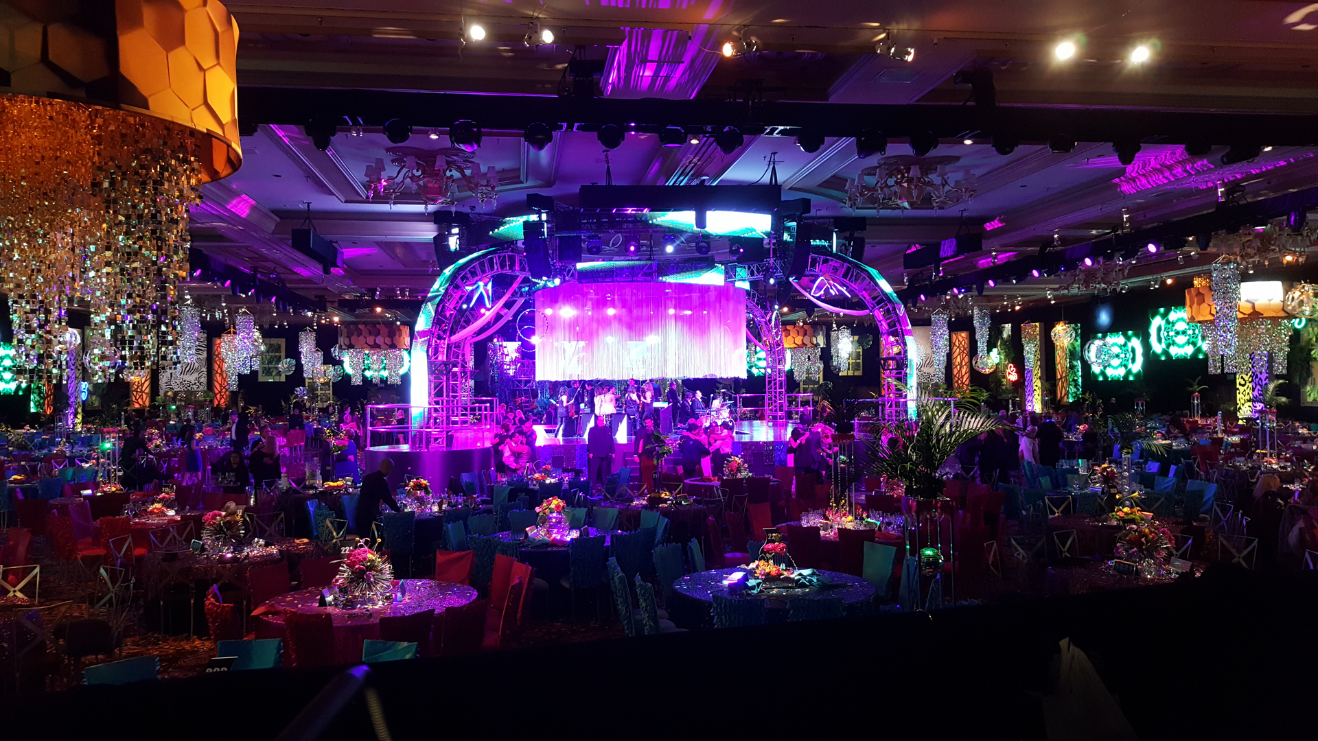 Stage production lighting