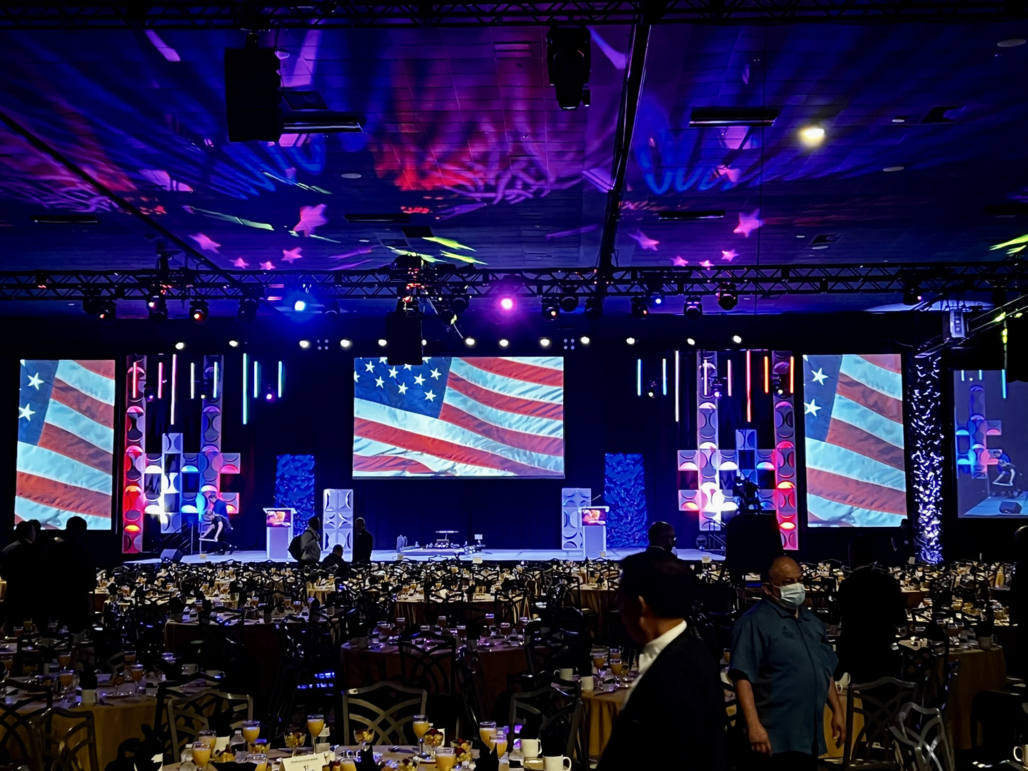 Concert stage lighting
